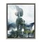 Stupell Industries Mossy Nature Statue of Woman Floating Frame Design by Barrett Biggers